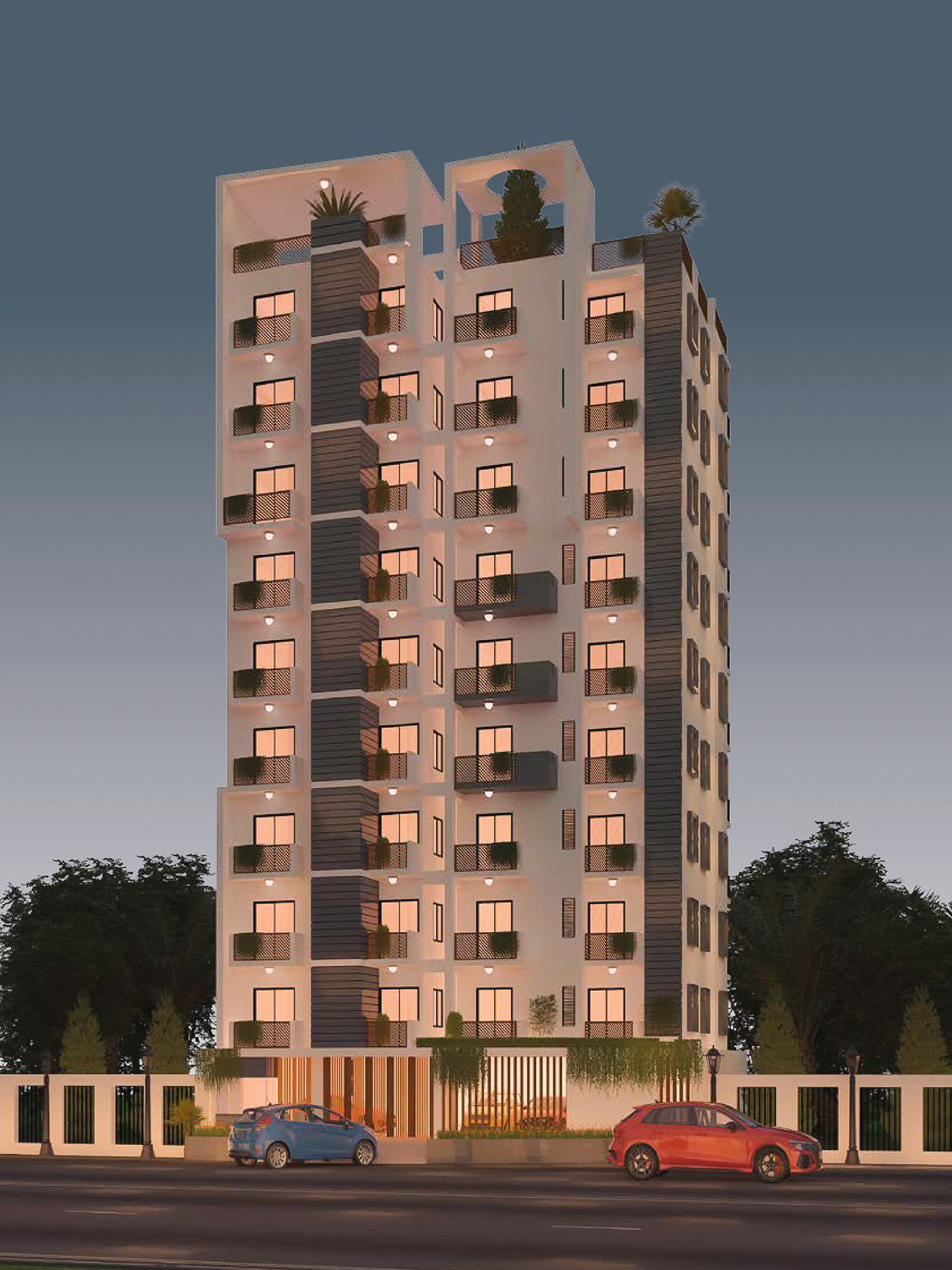 Modern residential building developed by Mahenur Properties Ltd in Chittagong.