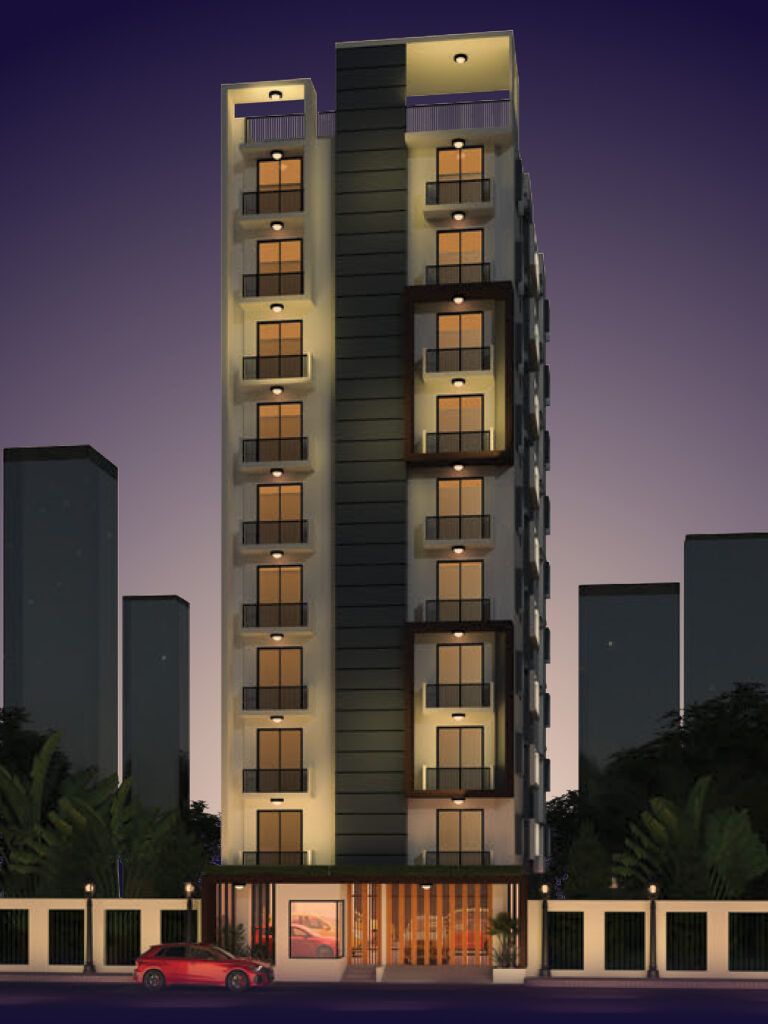 Modern residential building developed by Mahenur Properties Ltd in Chittagong.