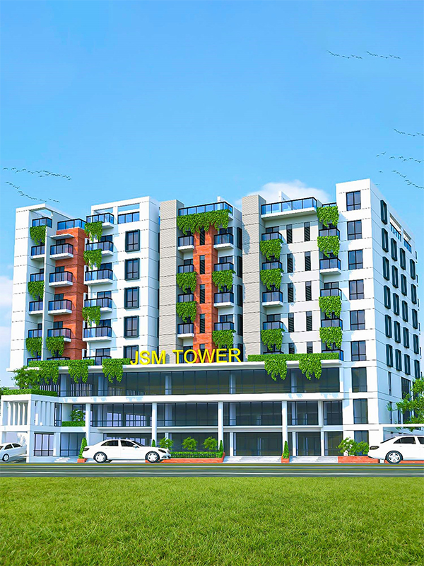 Modern residential building developed by Mahenur Properties Ltd in Chittagong.